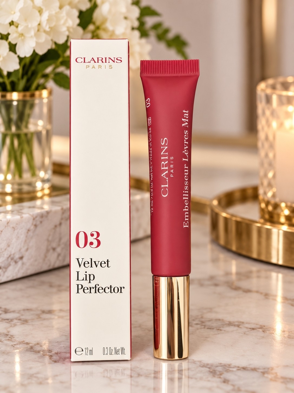 Clarins Velvet Lip Perfector 03 - Velvet Red